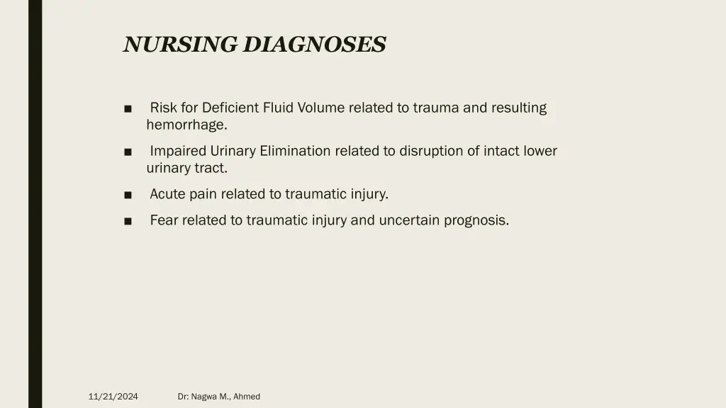 nursing diagnoses