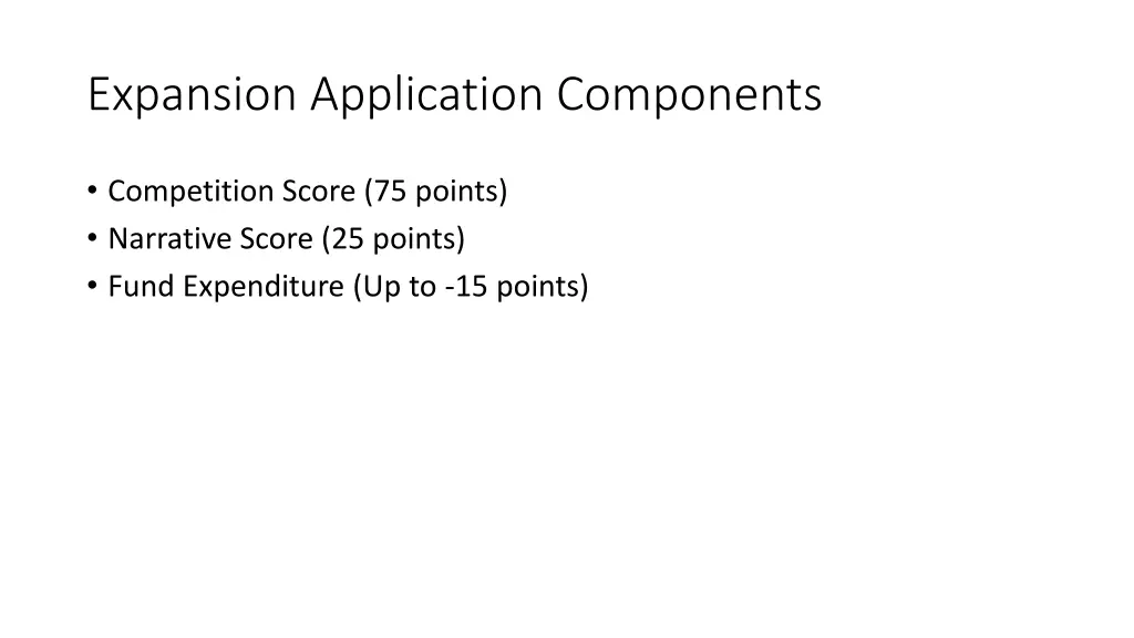 expansion application components