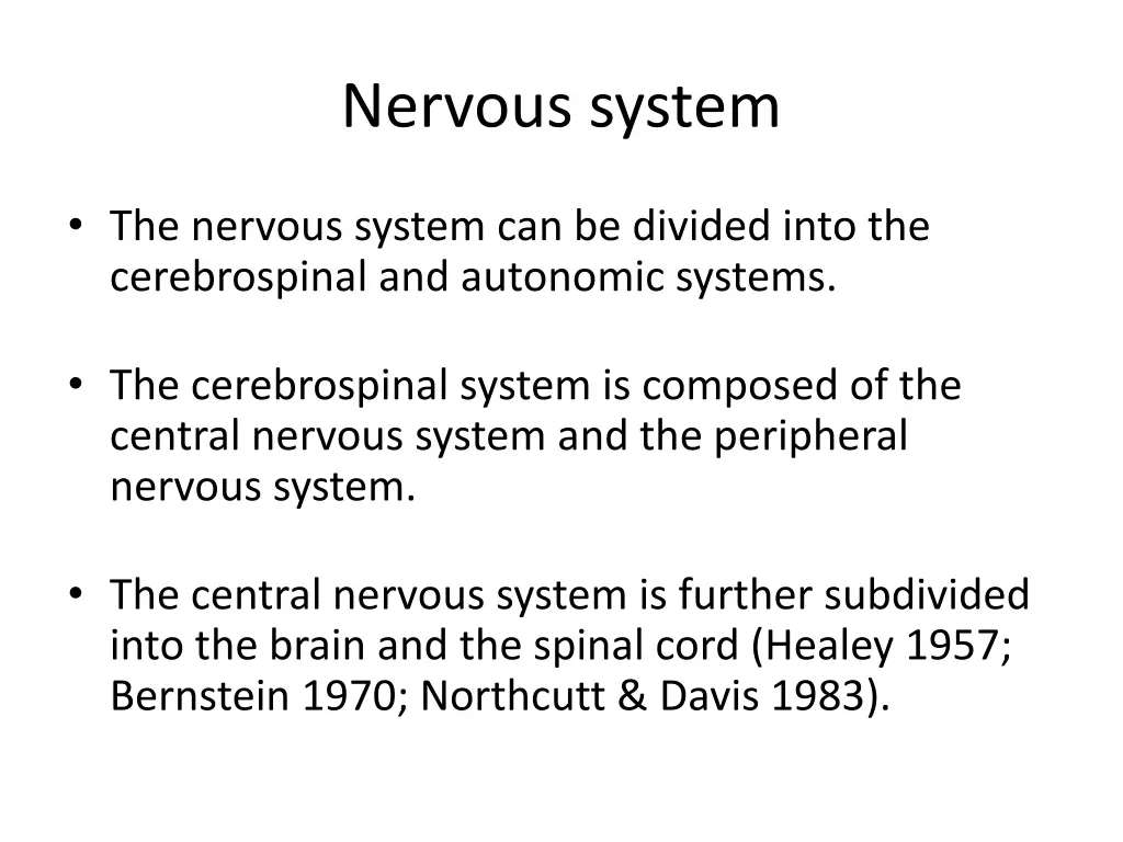 nervous system