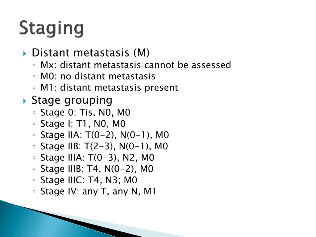 distant metastasis m mx distant metastasis cannot