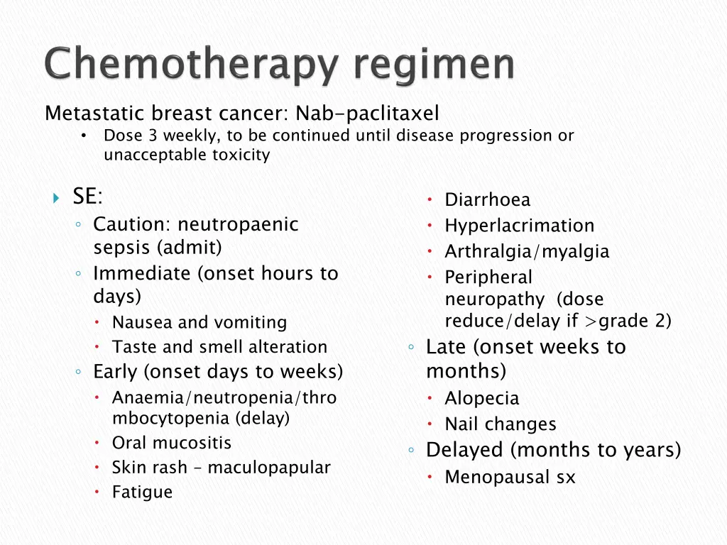 metastatic breast cancer nab paclitaxel dose