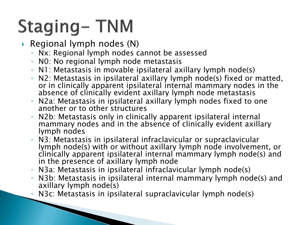 regional lymph nodes n nx regional lymph nodes