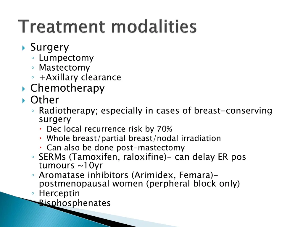 surgery lumpectomy mastectomy axillary clearance