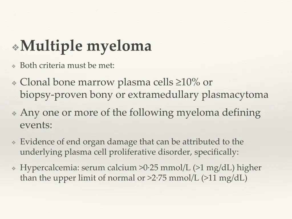 multiple myeloma