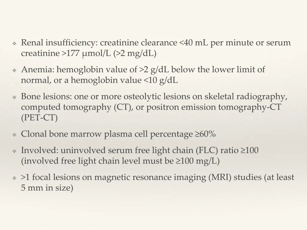 renal insufficiency creatinine clearance