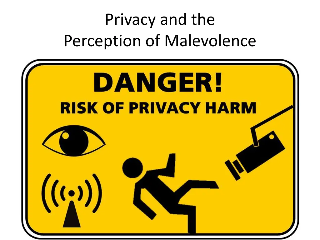 privacy and the perception of malevolence 1