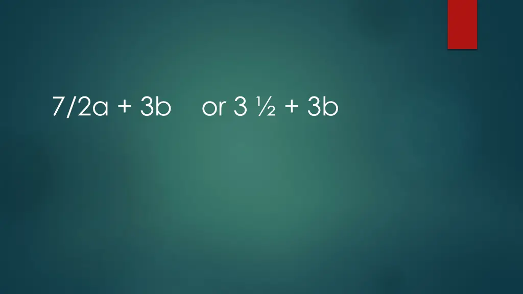 7 2a 3b or 3 3b