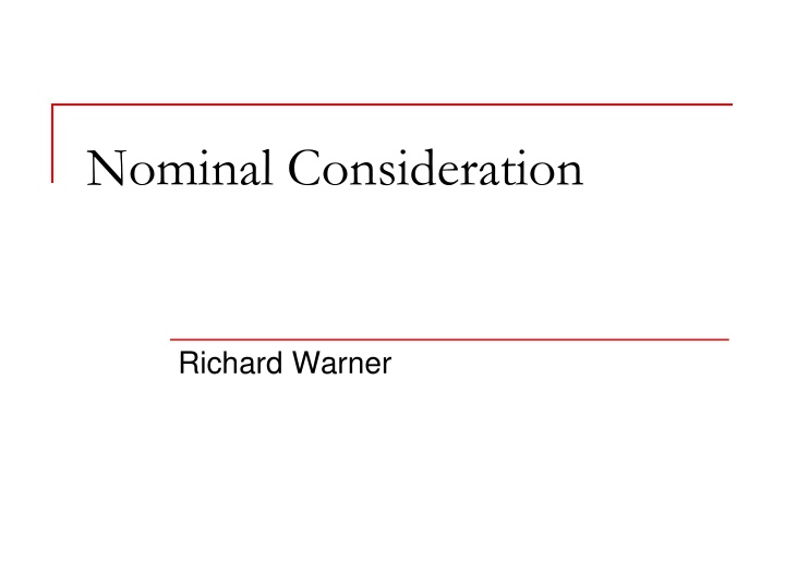 nominal consideration