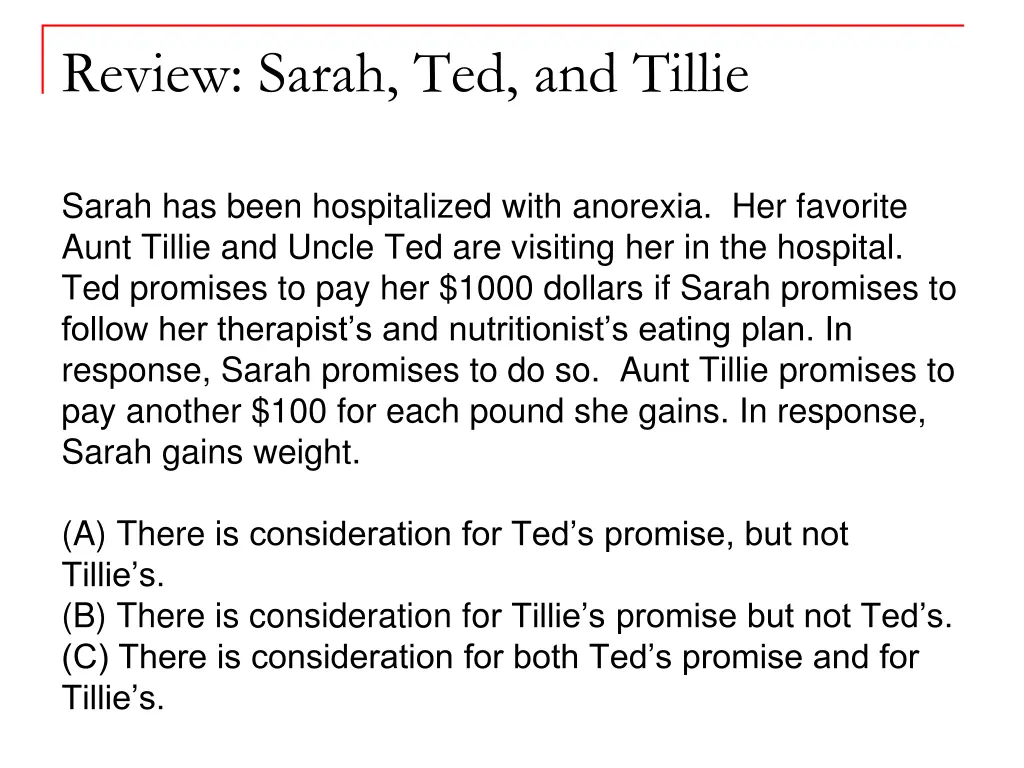 review sarah ted and tillie