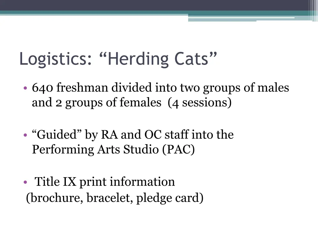 logistics herding cats