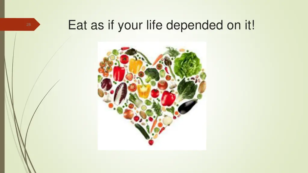 eat as if your life depended on it