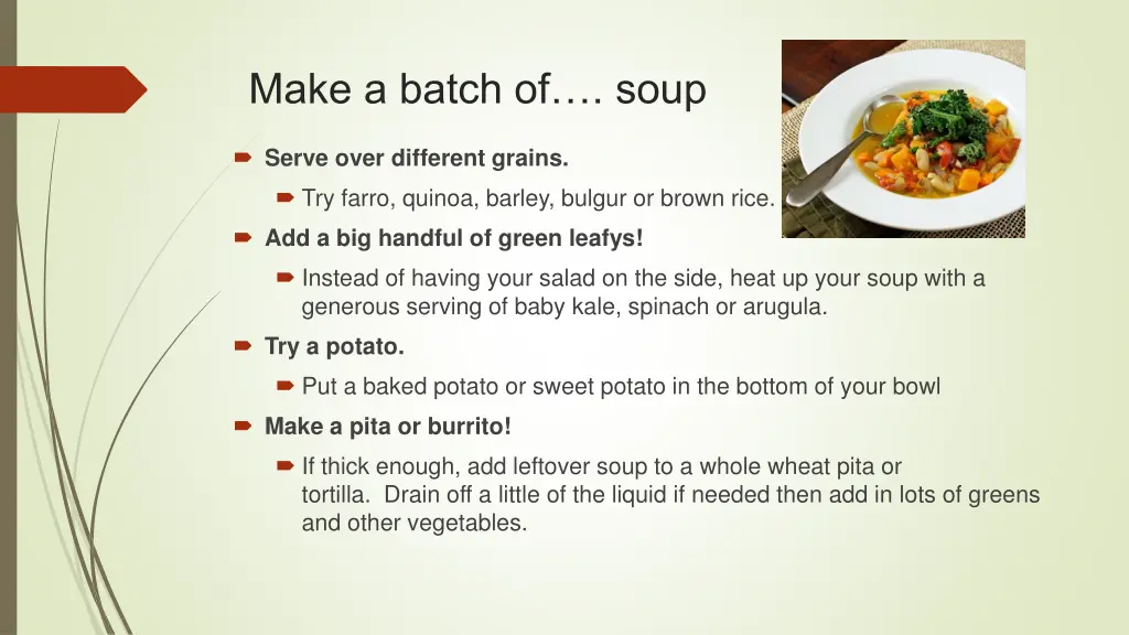 make a batch of soup