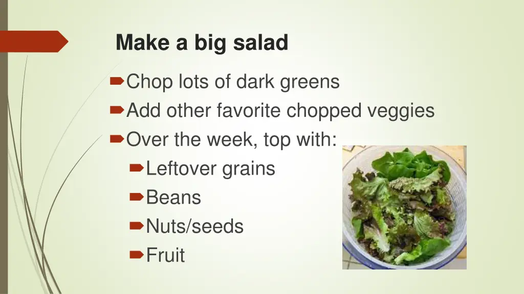 make a big salad