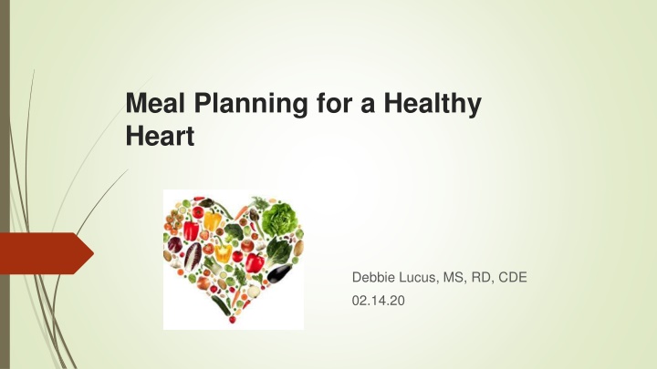 meal planning for a healthy heart