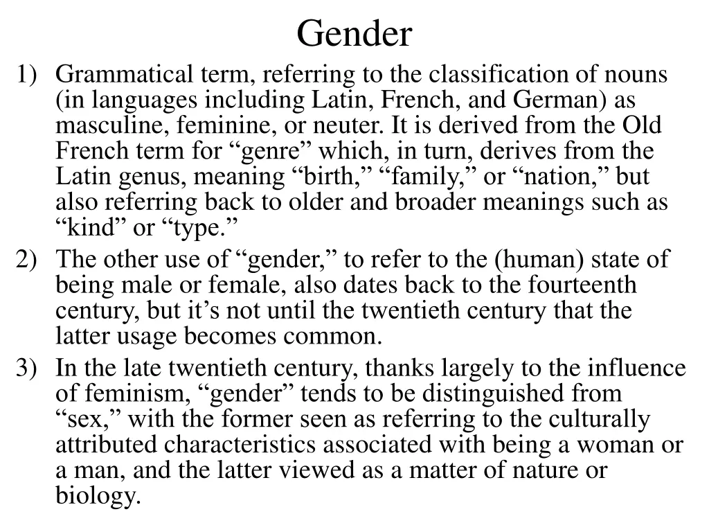 gender