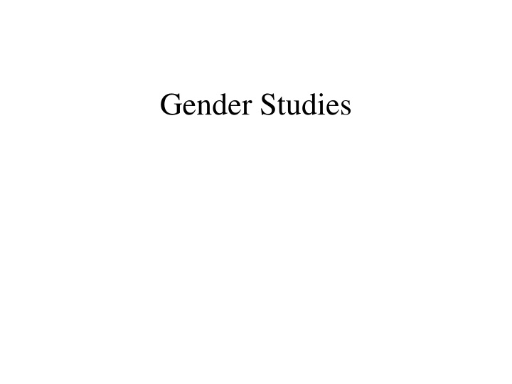 gender studies