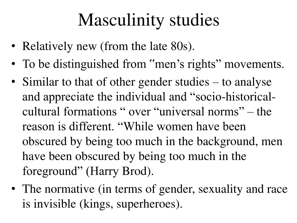 masculinity studies