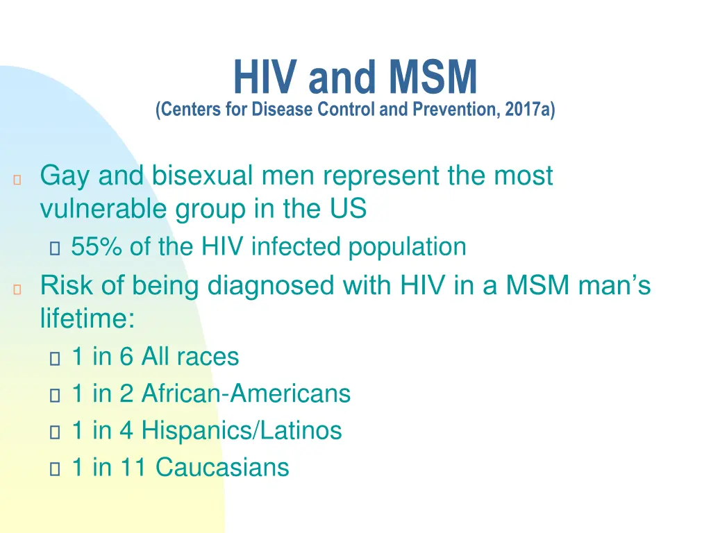 hiv and msm centers for disease control