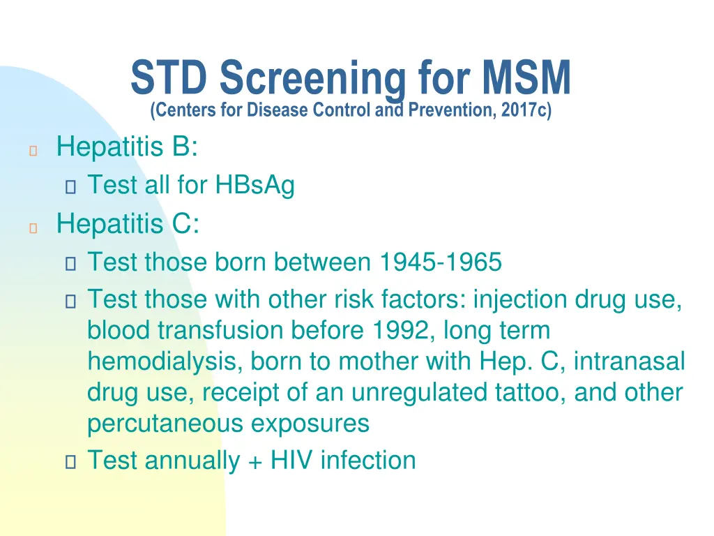 std screening for msm centers for disease control 2