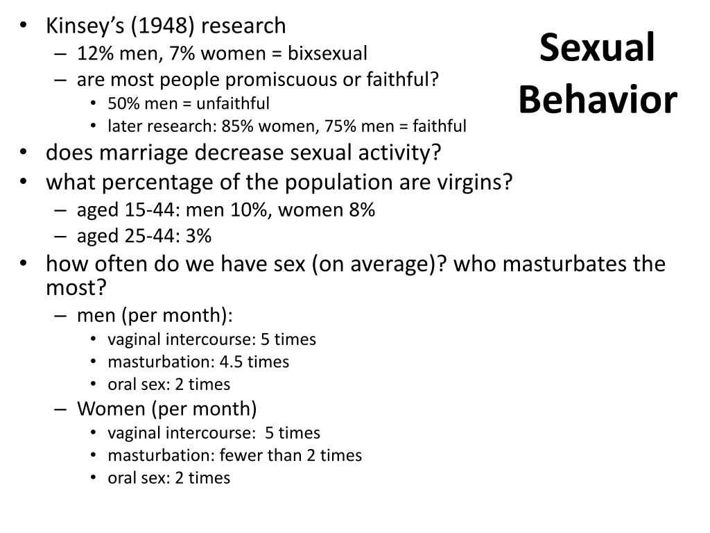 kinsey s 1948 research 12 men 7 women bixsexual