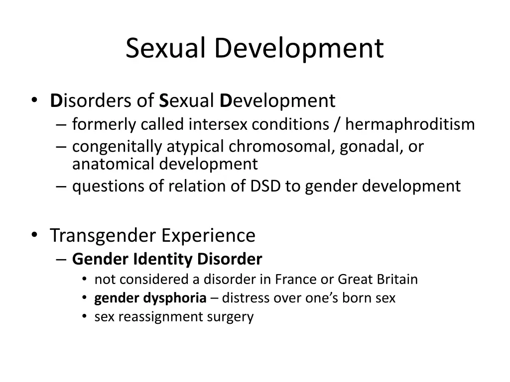 sexual development 1