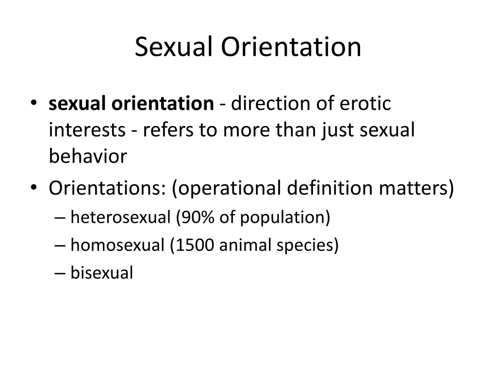 sexual orientation