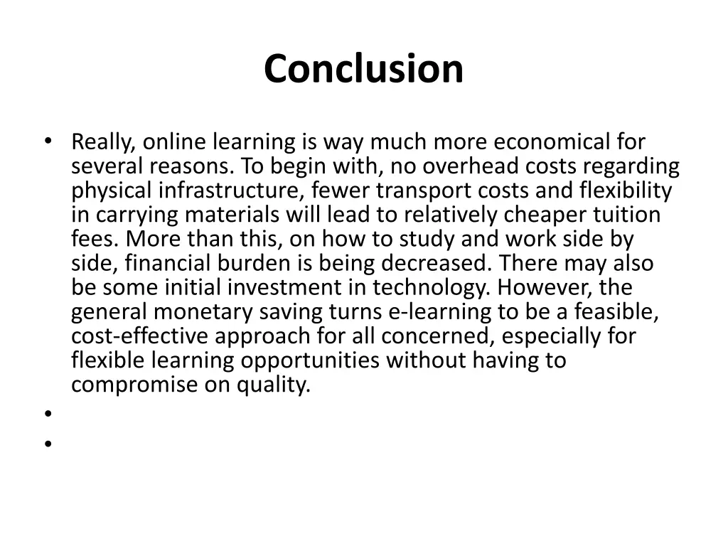 conclusion
