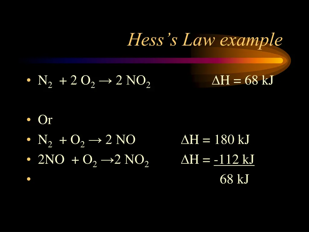 hess s law example