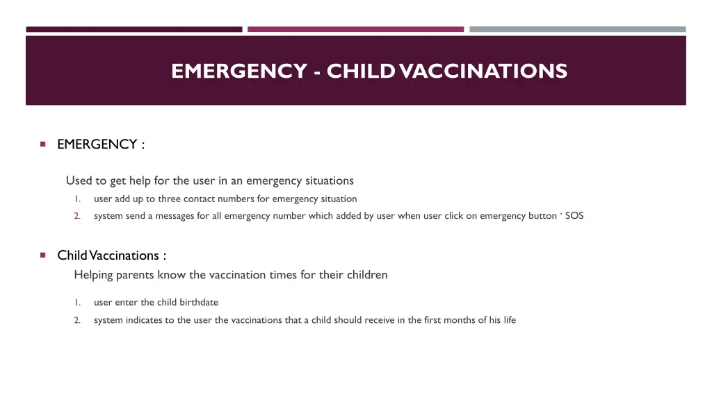 emergency child vaccinations