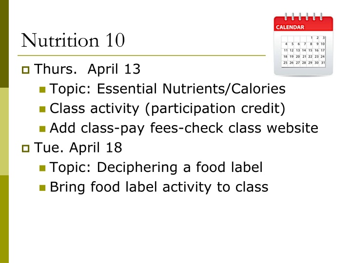 nutrition 10