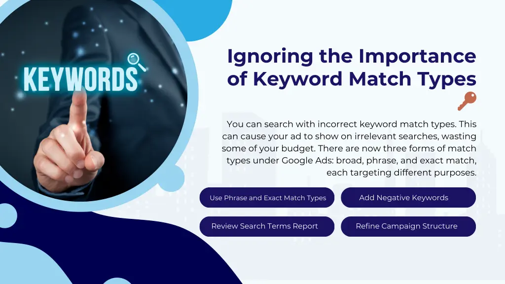 ignoring the importance of keyword match types