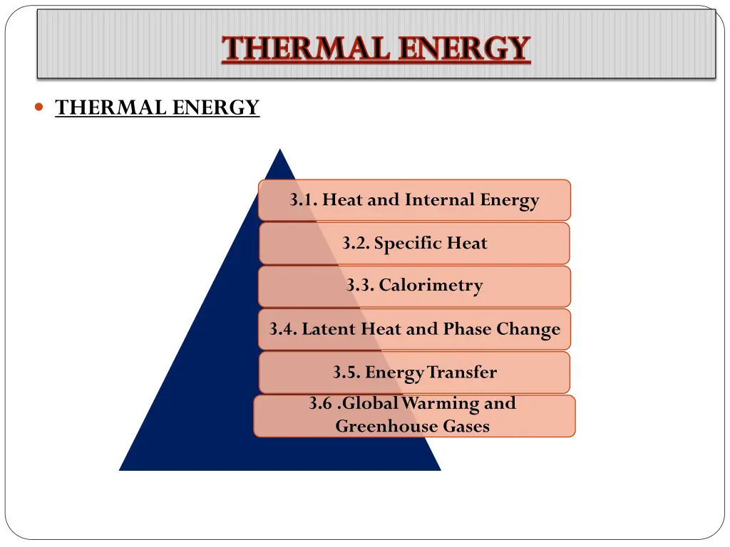 thermal energy