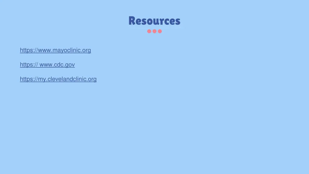 resources