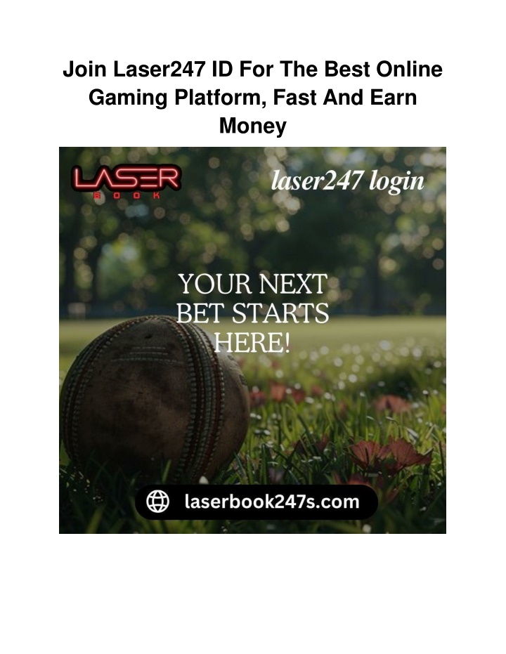 join laser247 id for the best online gaming