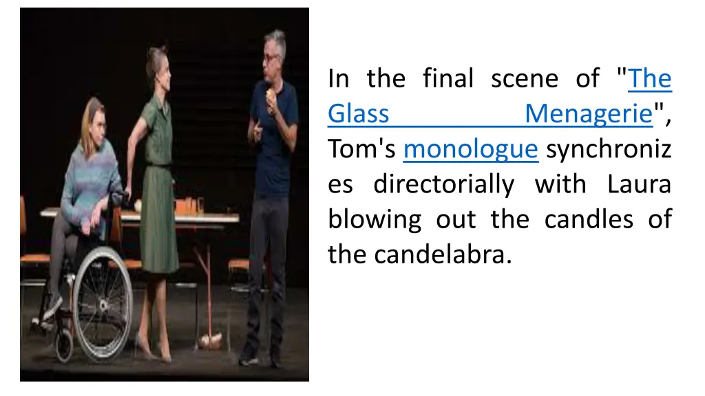 in the final scene of the glass tom s monologue