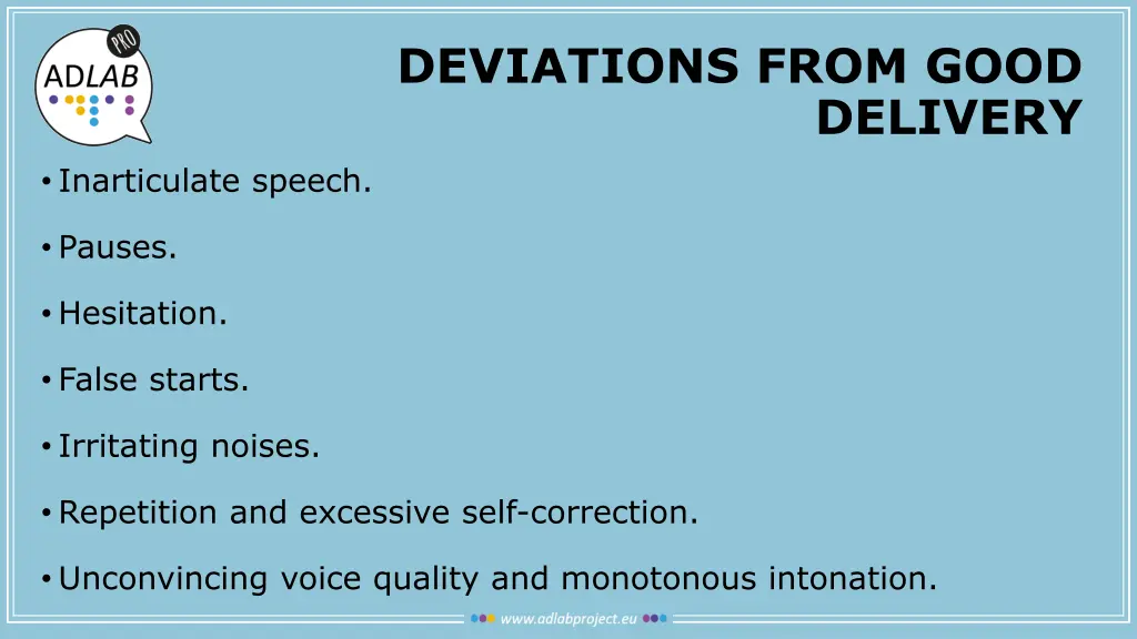 deviations from good