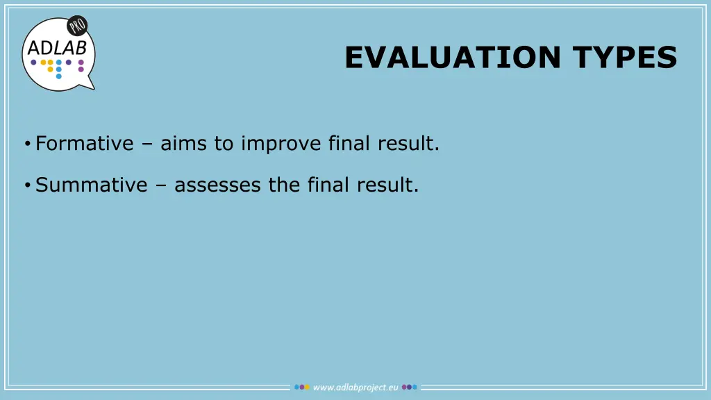 evaluation types