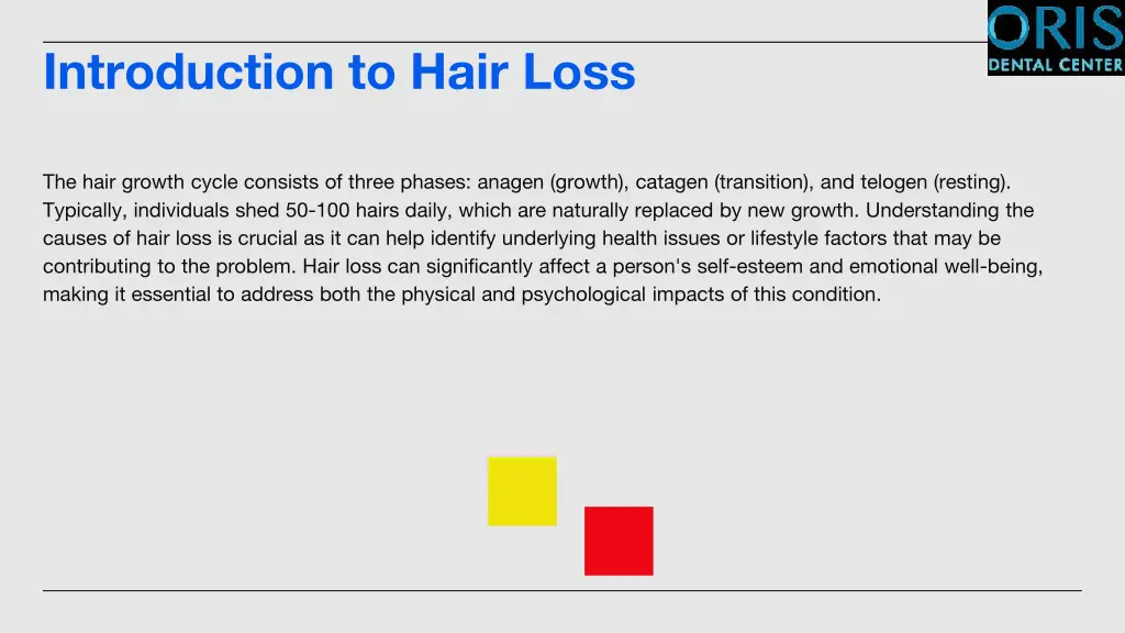 introduction to hair loss