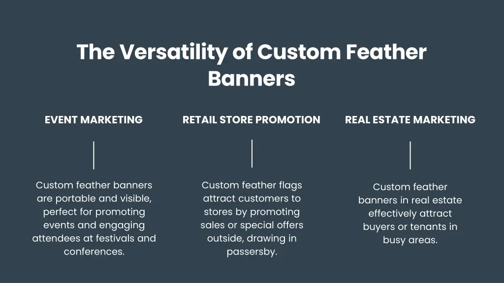 the versatility of custom feather banners