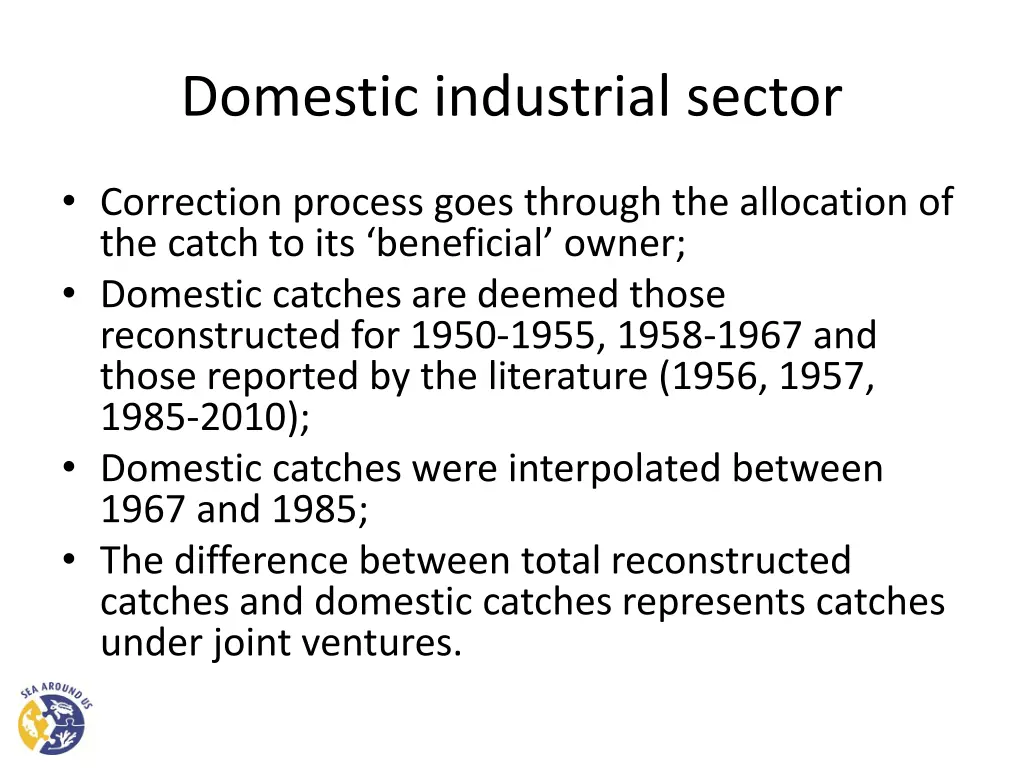 domestic industrial sector 22