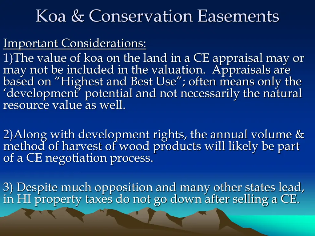 koa conservation easements 1