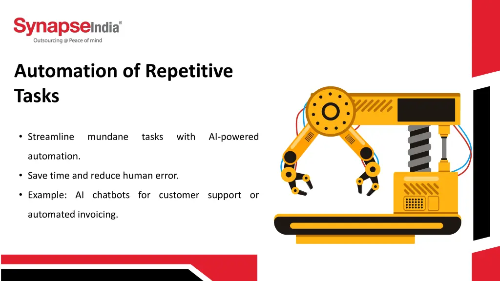 automation of repetitive tasks