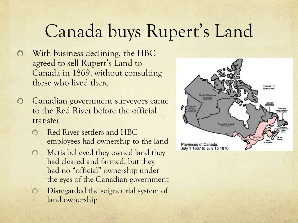 canada buys rupert s land