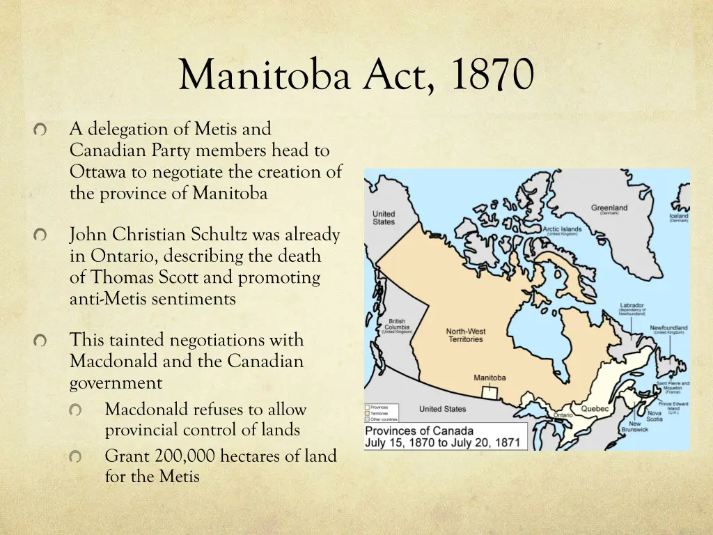 manitoba act 1870