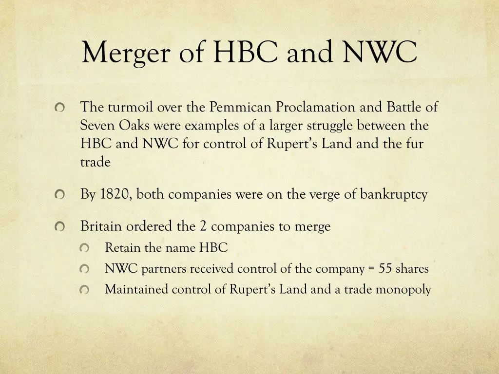 merger of hbc and nwc