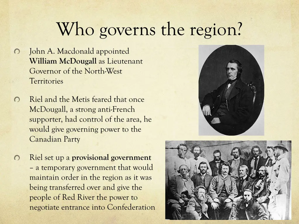 who governs the region