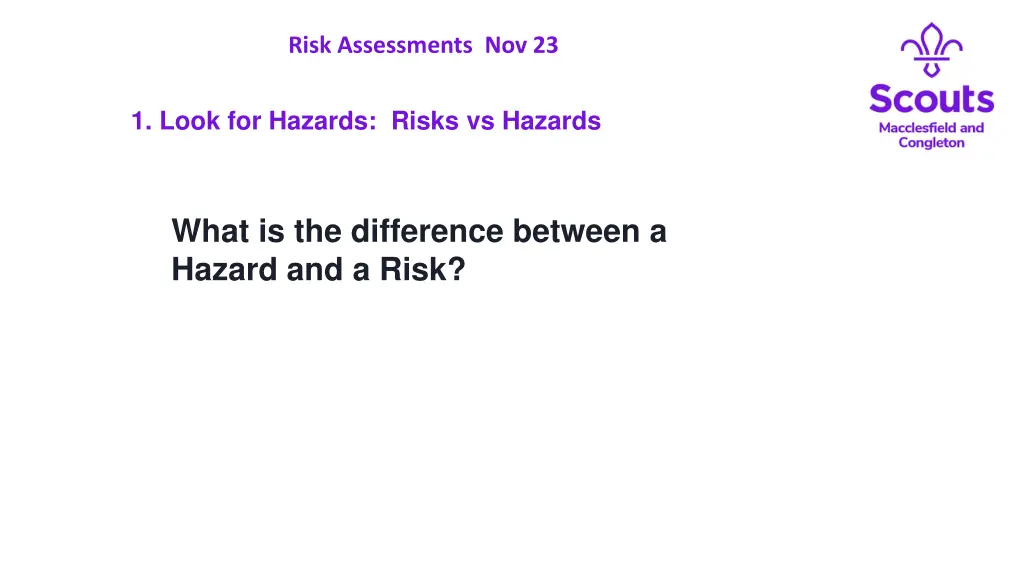 risk assessments nov 23 6