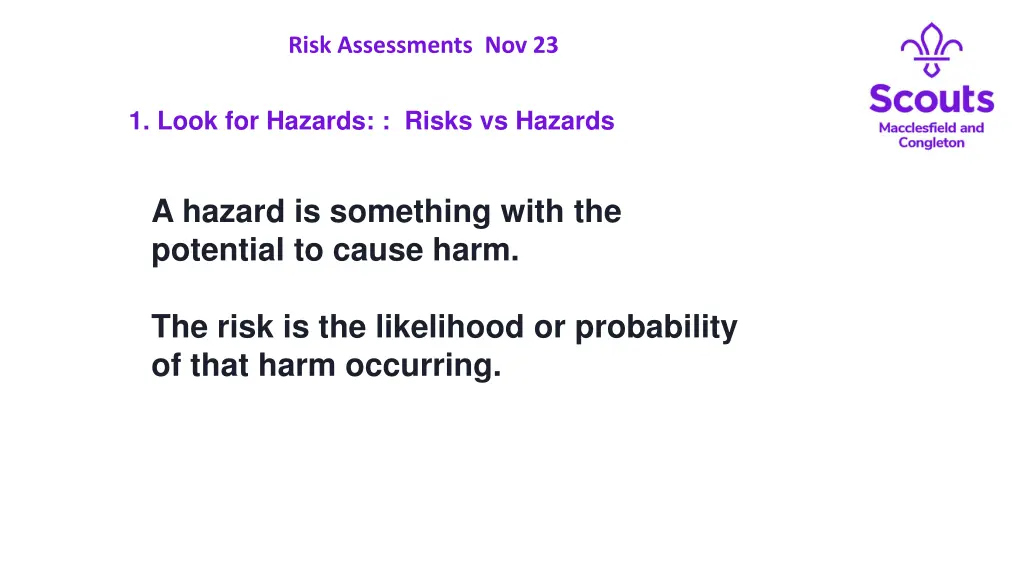 risk assessments nov 23 7