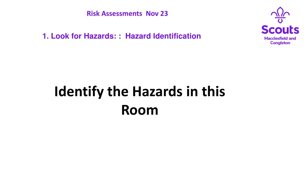 risk assessments nov 23 8