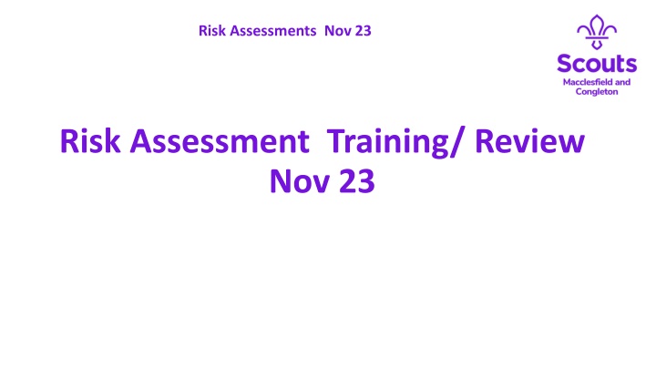 risk assessments nov 23